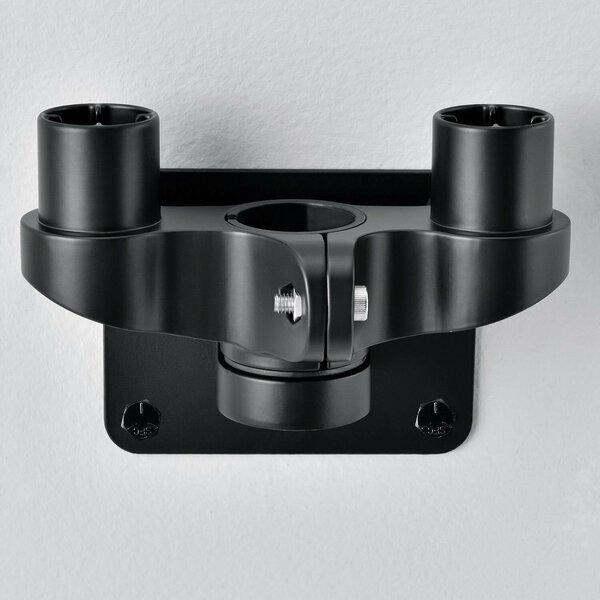 Global Industrial Dual Arm Adaptor For Fixed Height or Gas Spring Monitor Arms, Black 436947BK